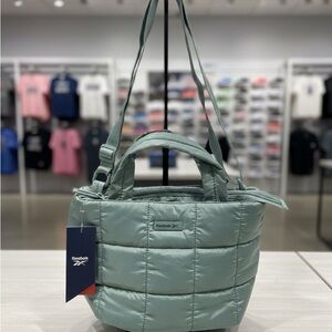 Reebok Mint Quilted Tote Bag